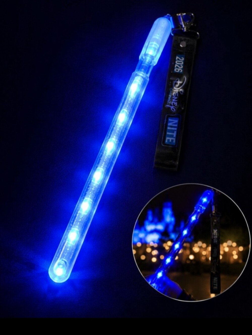 Disney After Dark: 2026 Disney Channel Nite Light-Up Wand with Lanyard